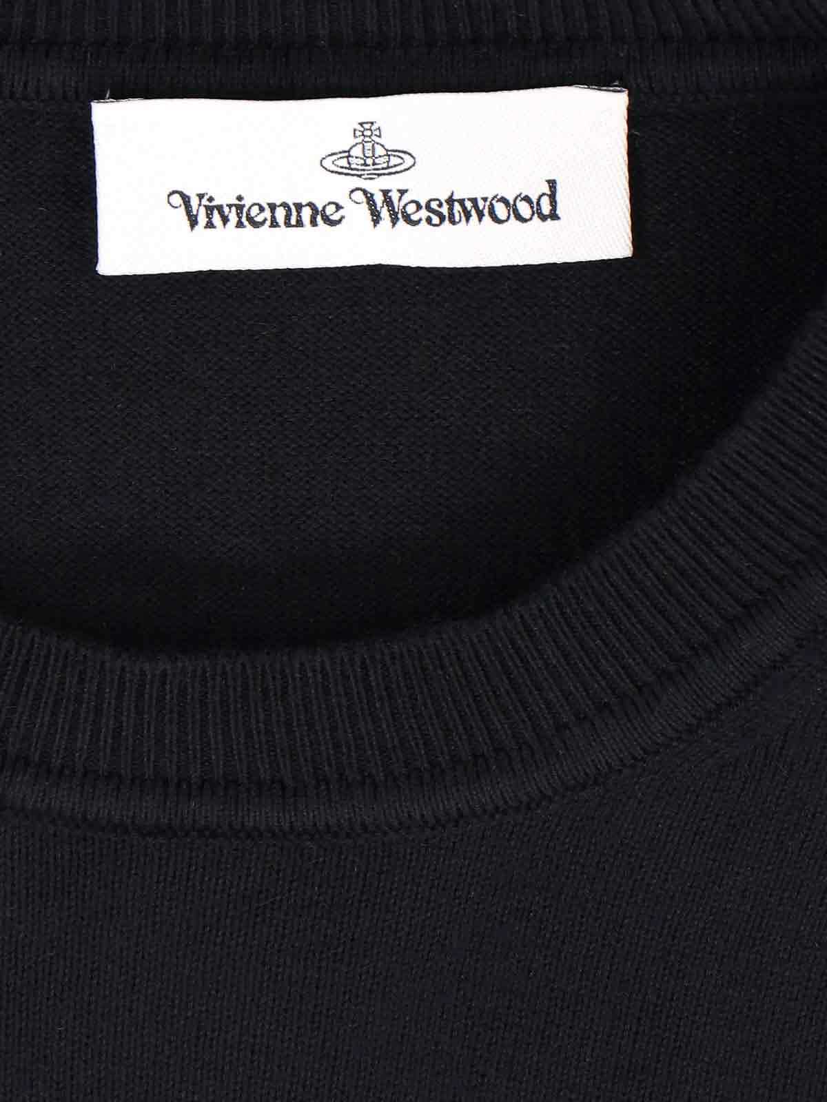 Shop Vivienne Westwood Suéter Con Escote Barco - Negro In Black