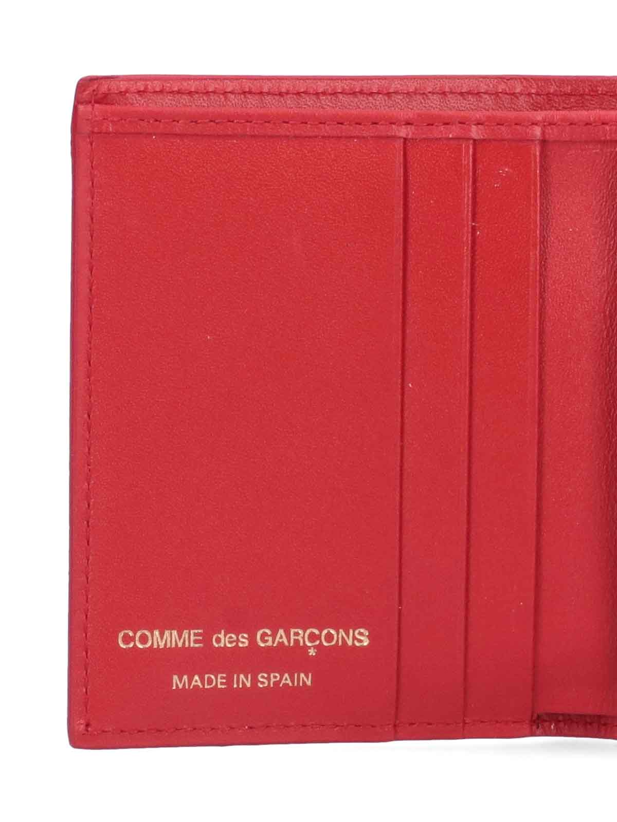 Shop Comme Des Garçons Bi-fold Wallet In Red