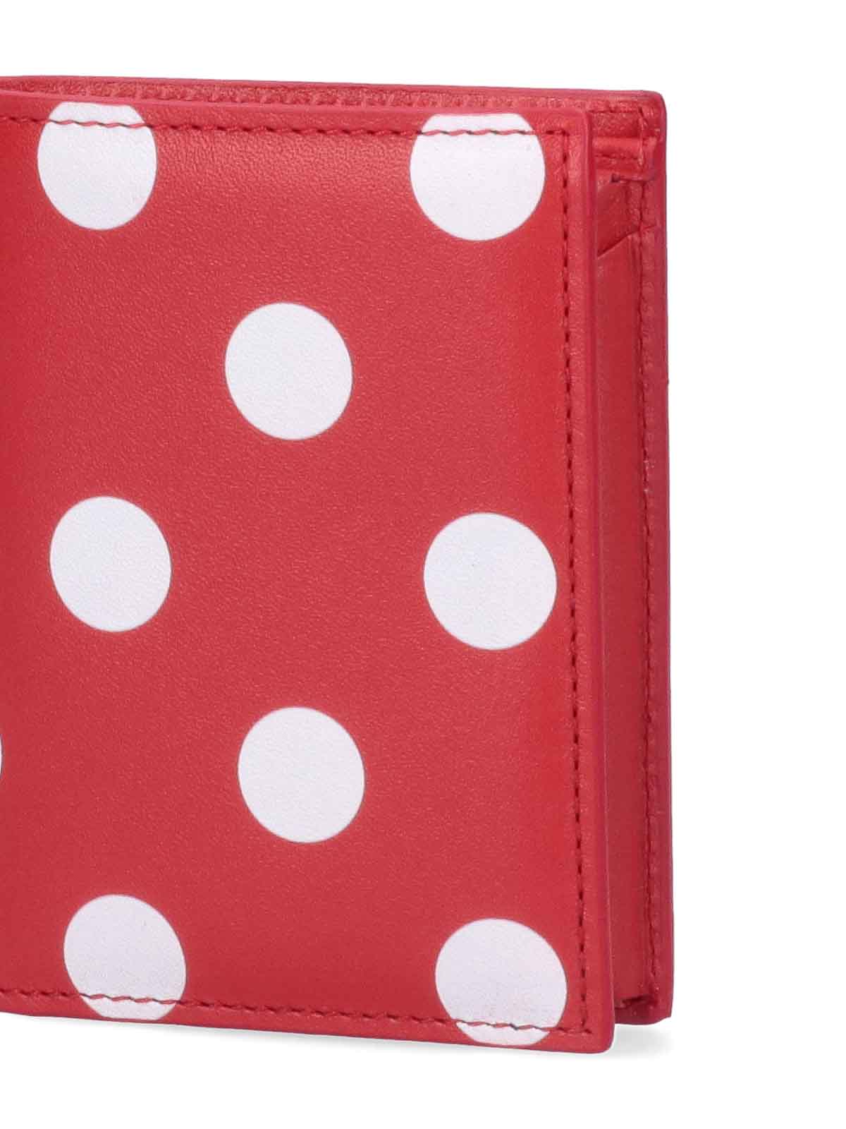 Shop Comme Des Garçons Bi-fold Wallet In Red