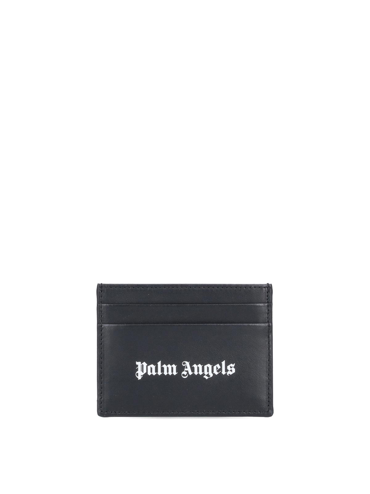 Palm Angels Logo Card Holder In Black