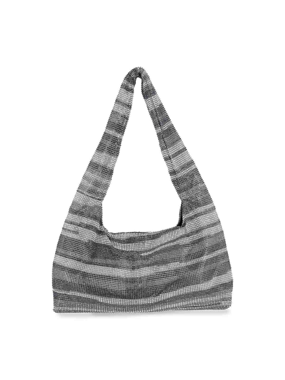 Shop Kara Shoulder Bag In Silver