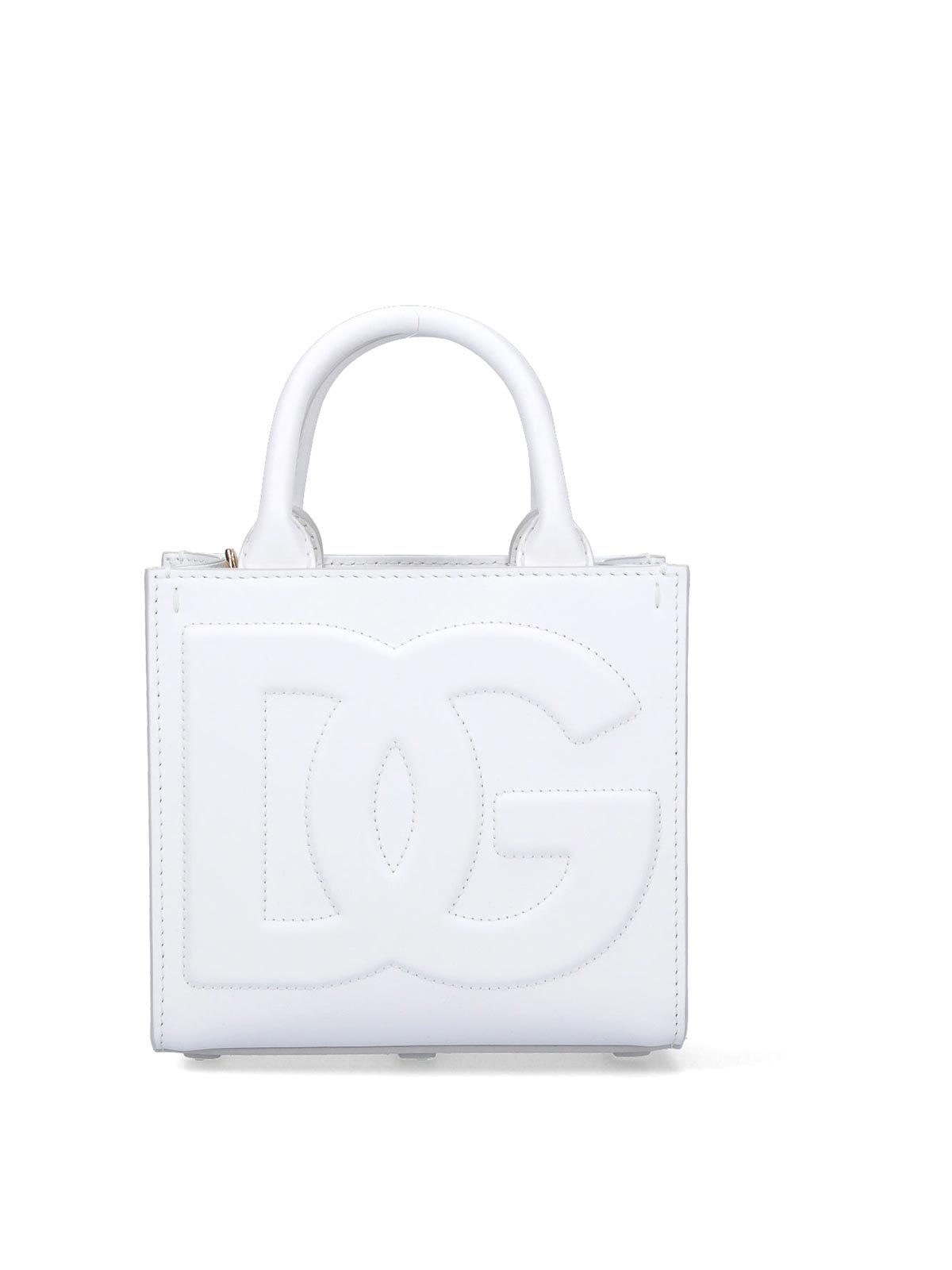 Dolce & Gabbana Small Shopping Bag In White