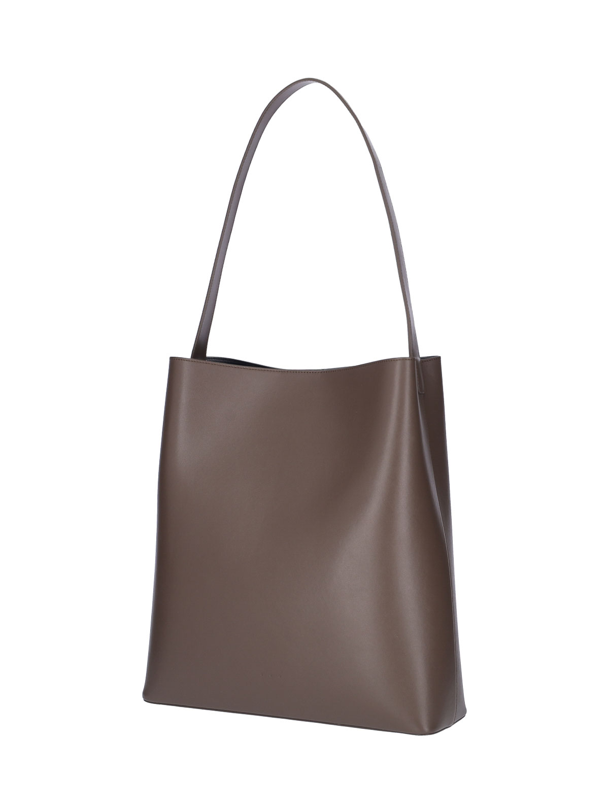 Aesther Ekme Flat Hobo leather shoulder bag in Brown