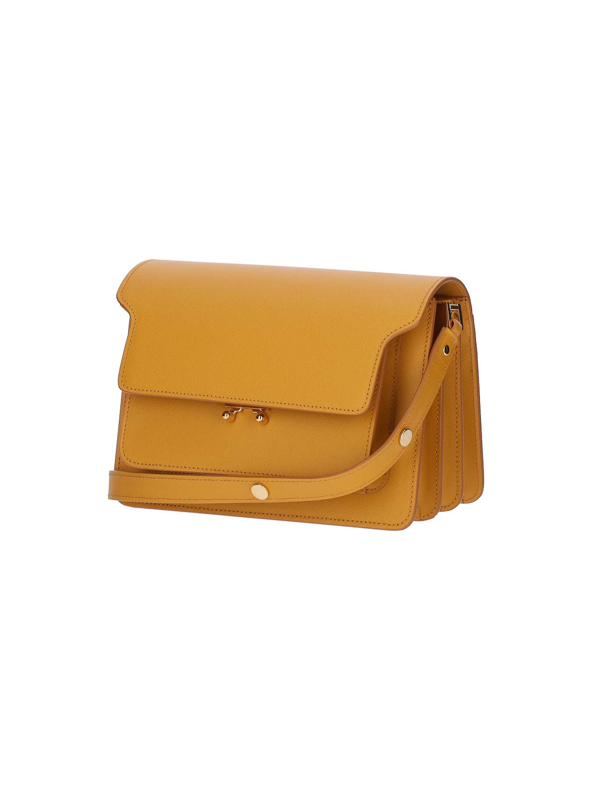 Shop Marni Medium Shoulder Bag In Yellow