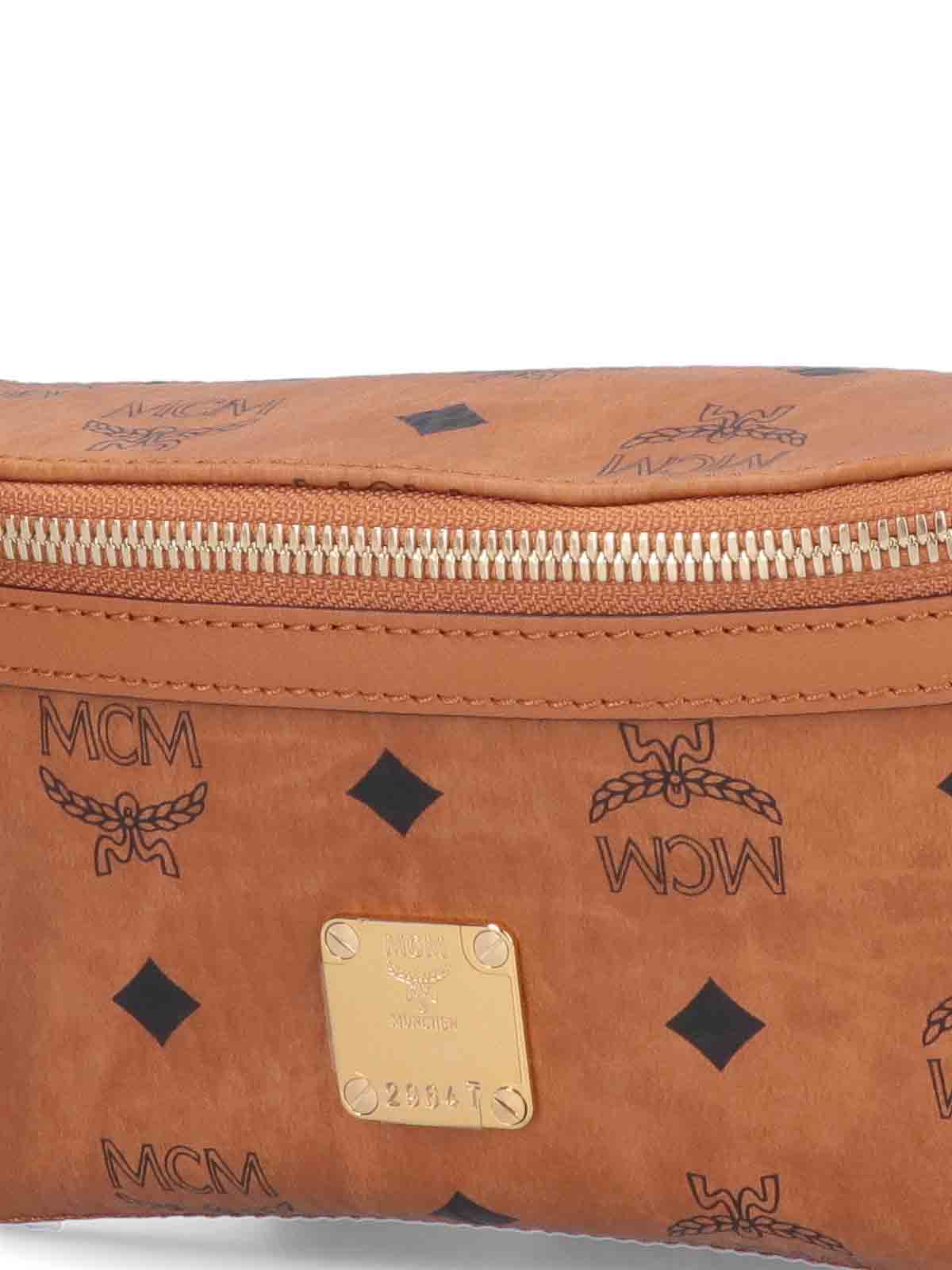 Shop Mcm Small Pouch In Brown