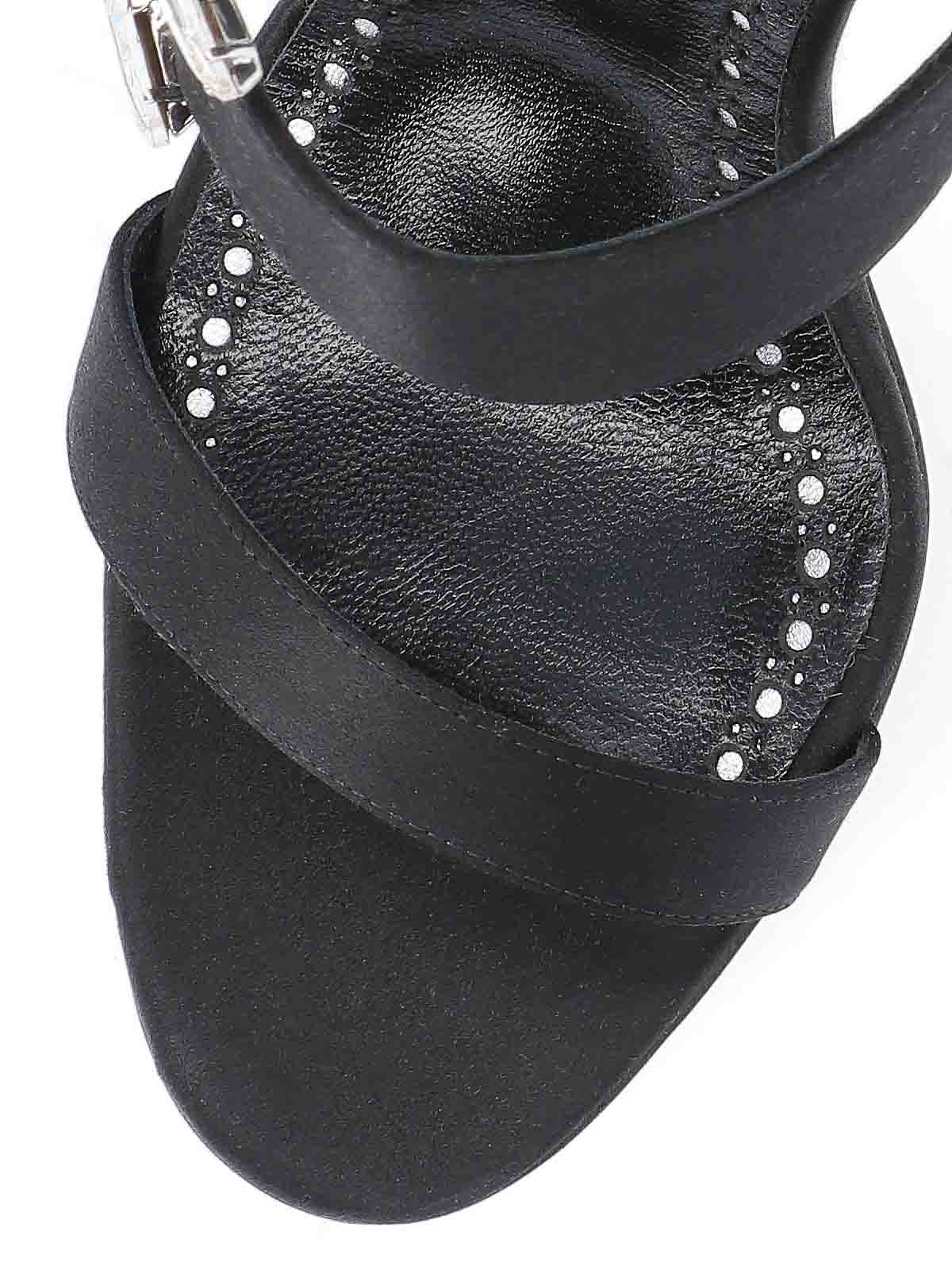 Shop Manolo Blahnik Sandals In Negro