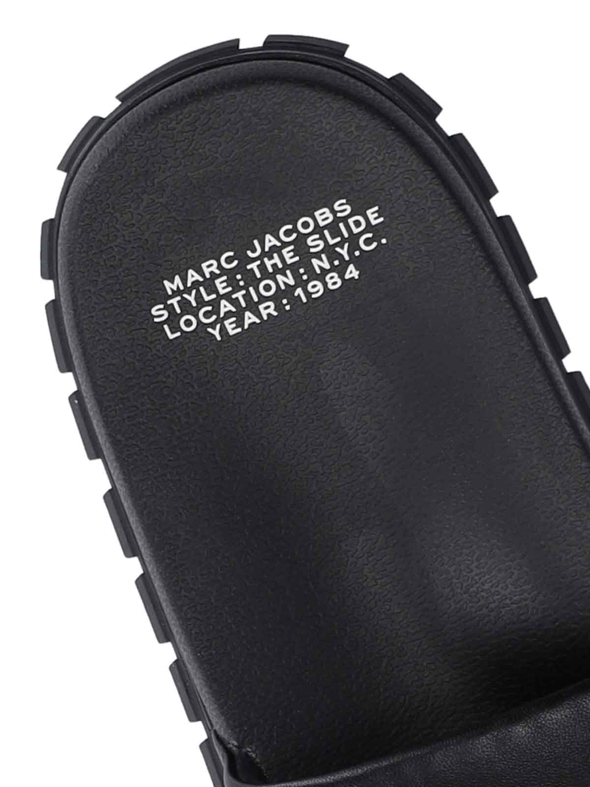 Shop Marc Jacobs Sliders Sandals In Black