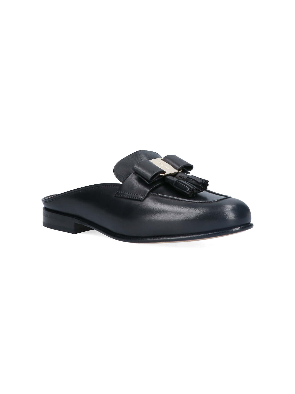 Shop Ferragamo Mules Fiocco In Black