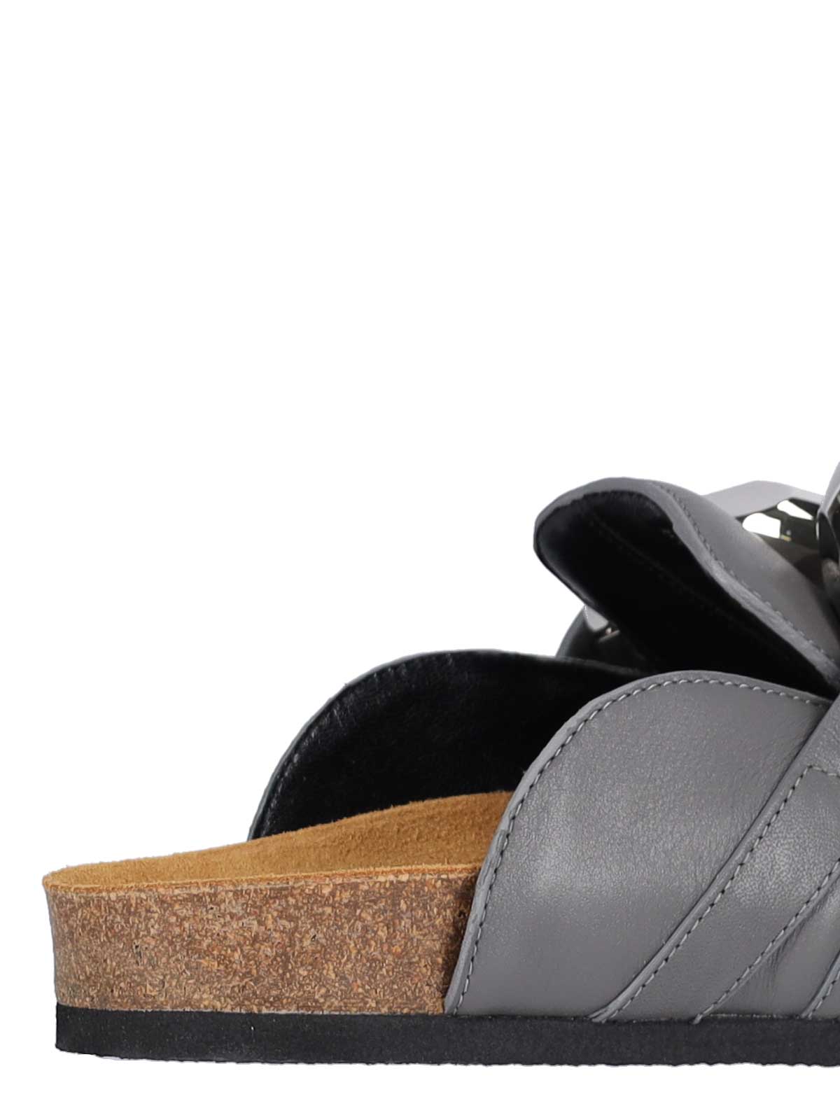 【関税込み】JW Anderson グレー ラミネート フェルト ミュール J W ANDERSON ミュール