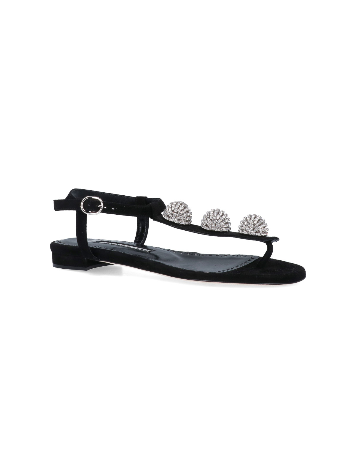 Shop Manolo Blahnik Flip Flop Sandals In Black
