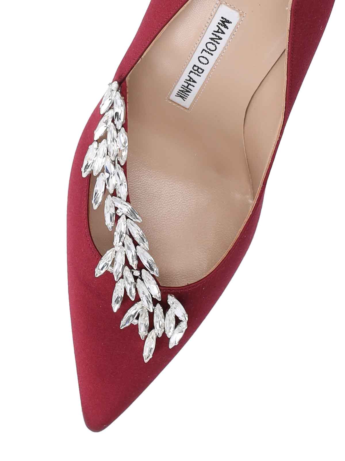 Shop Manolo Blahnik Pumps In Red