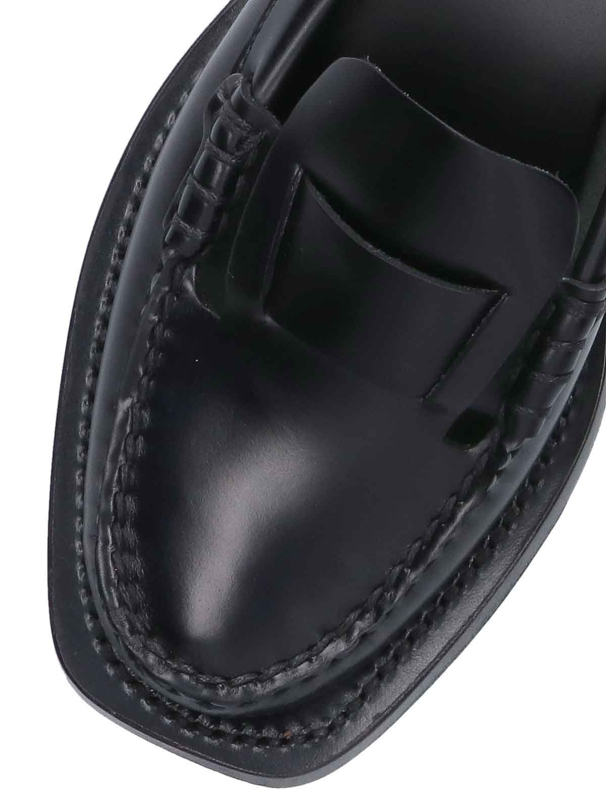 Shop Hereu Loafers In Black