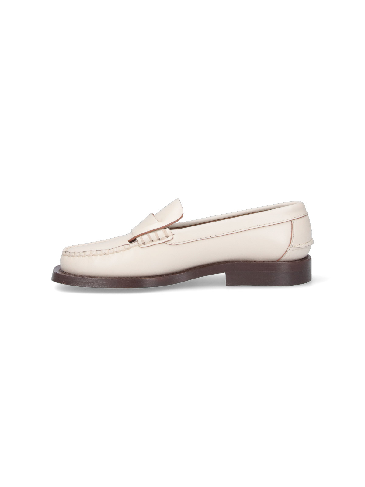 Shop Hereu Loafers In White