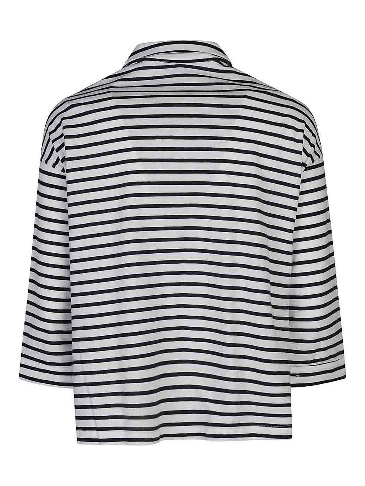 Shop Shirt C-zero Striped Shirt In Blue