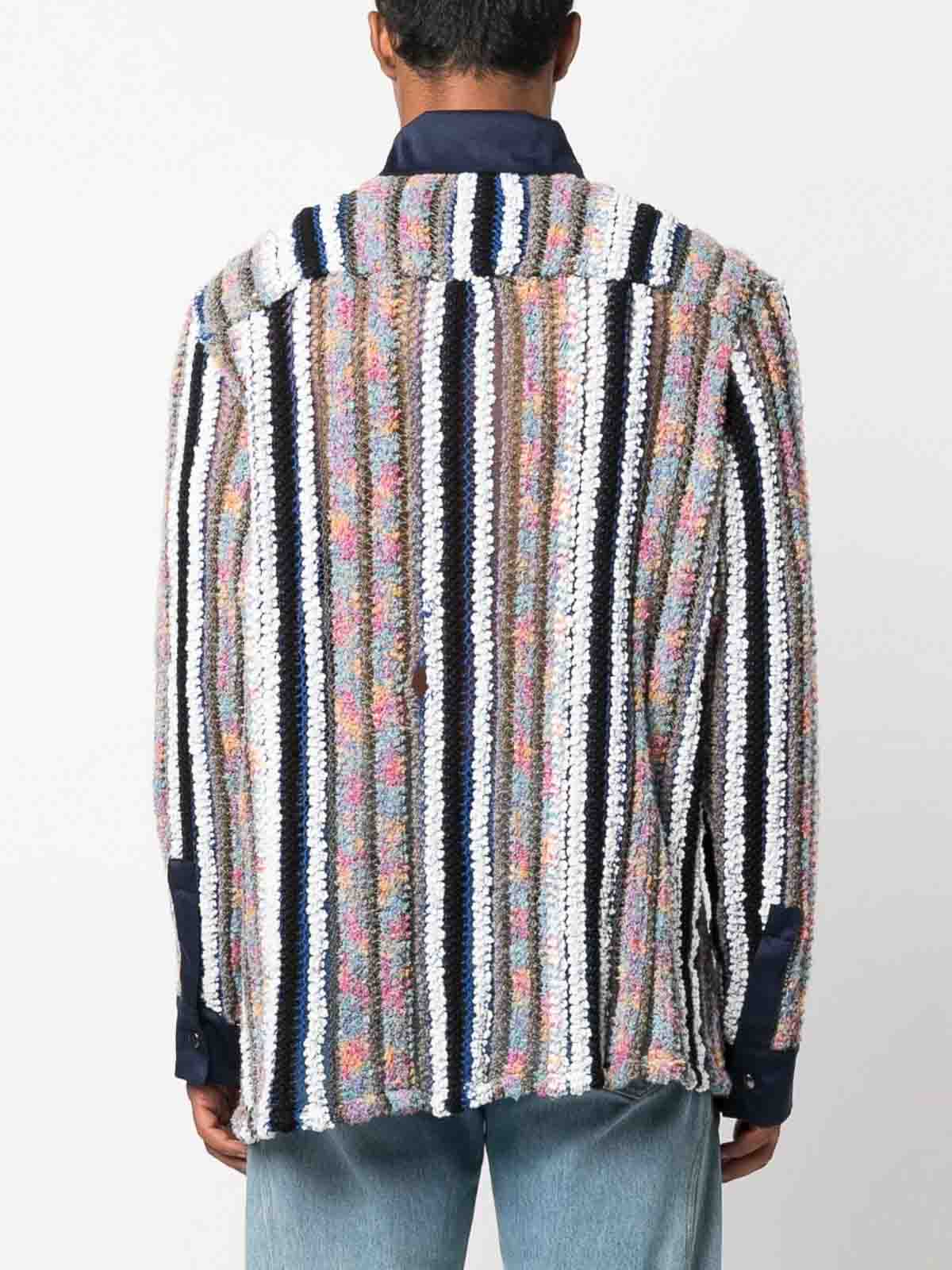 Shop Vitelli Linen Blend Cotton Shirt In Multicolor
