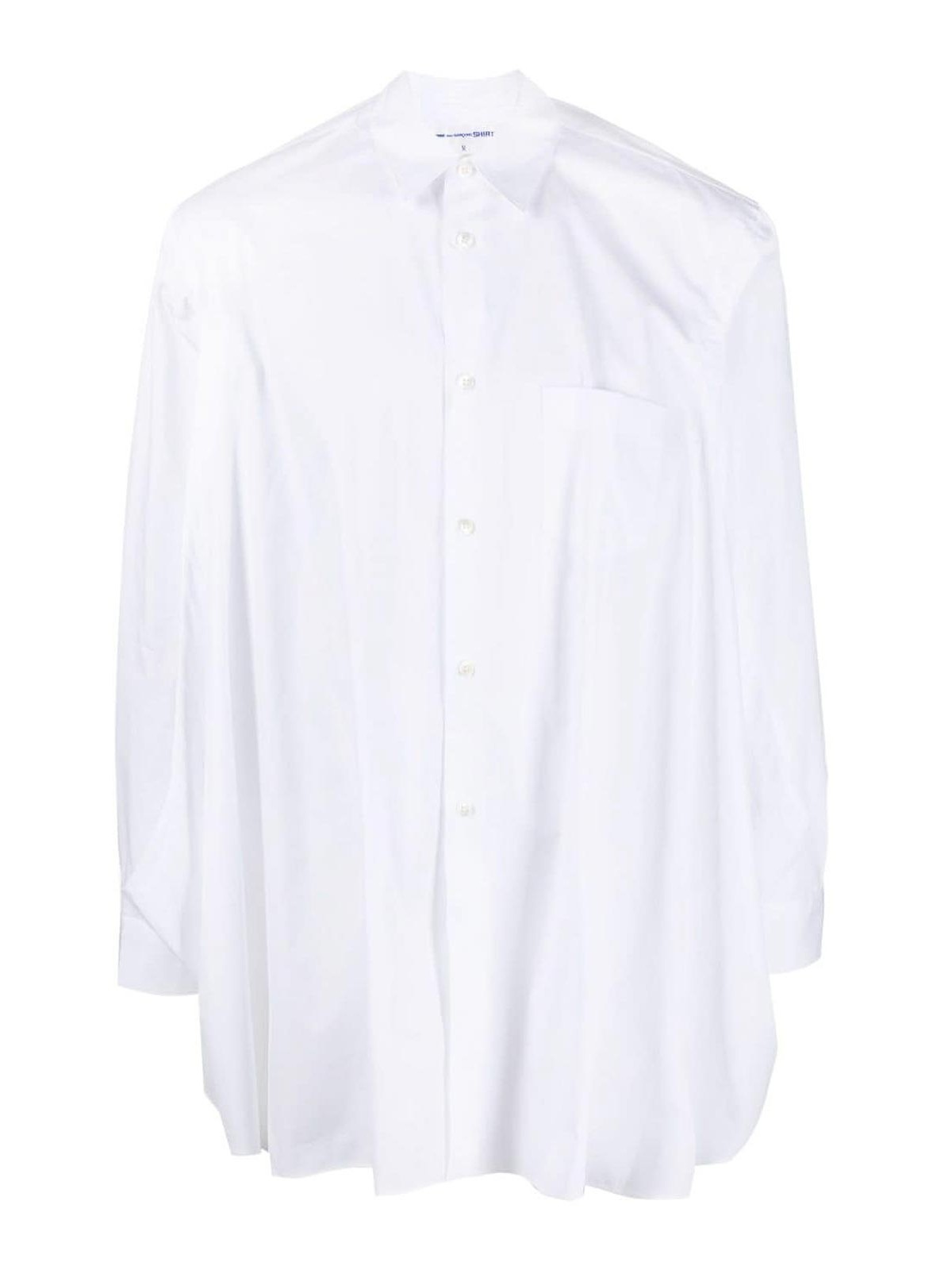 Shop Comme Des Garçons Cotton Shirt In White