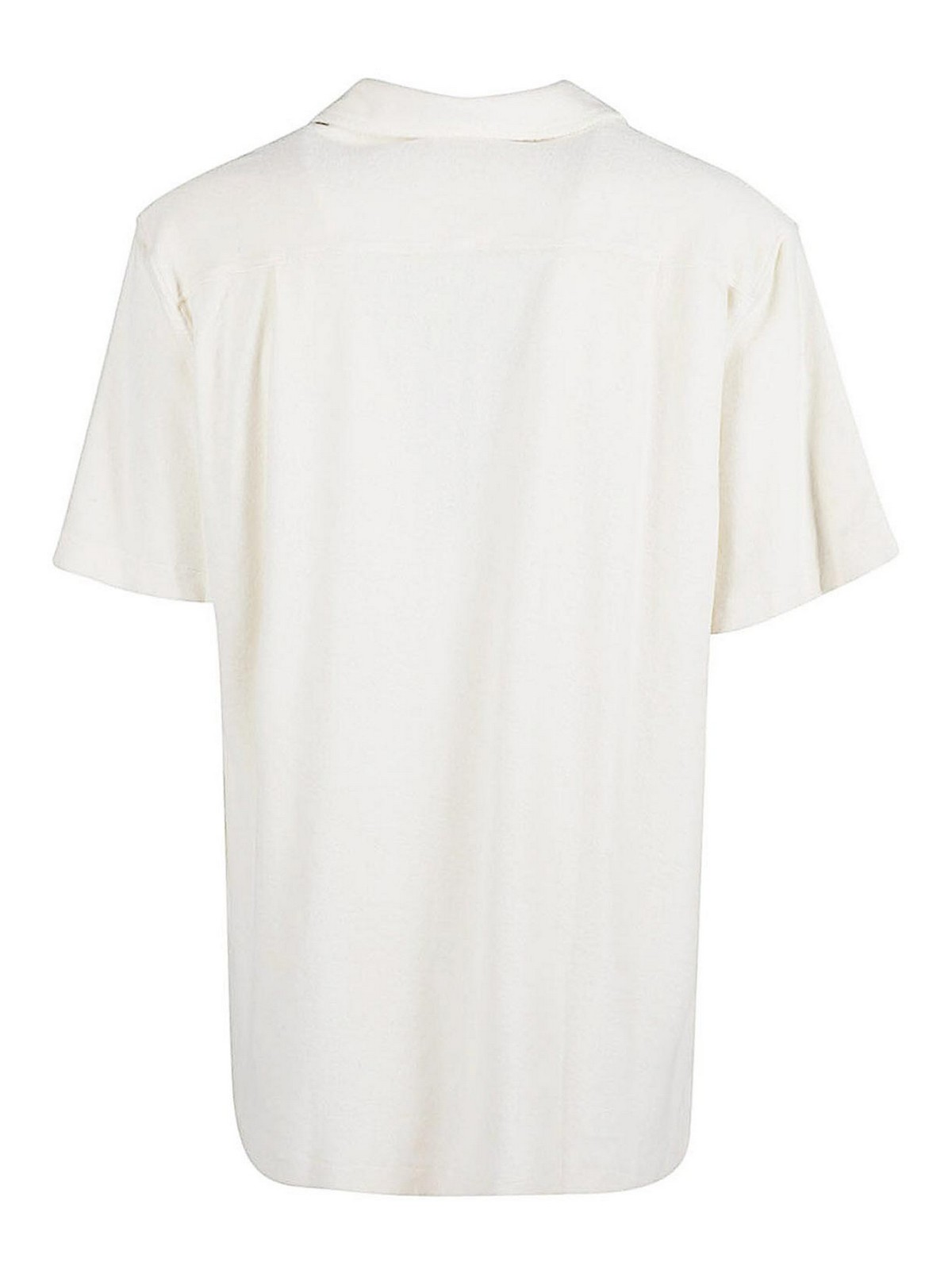 Shop Edmmond Studios Short Sleeves Shirt In White