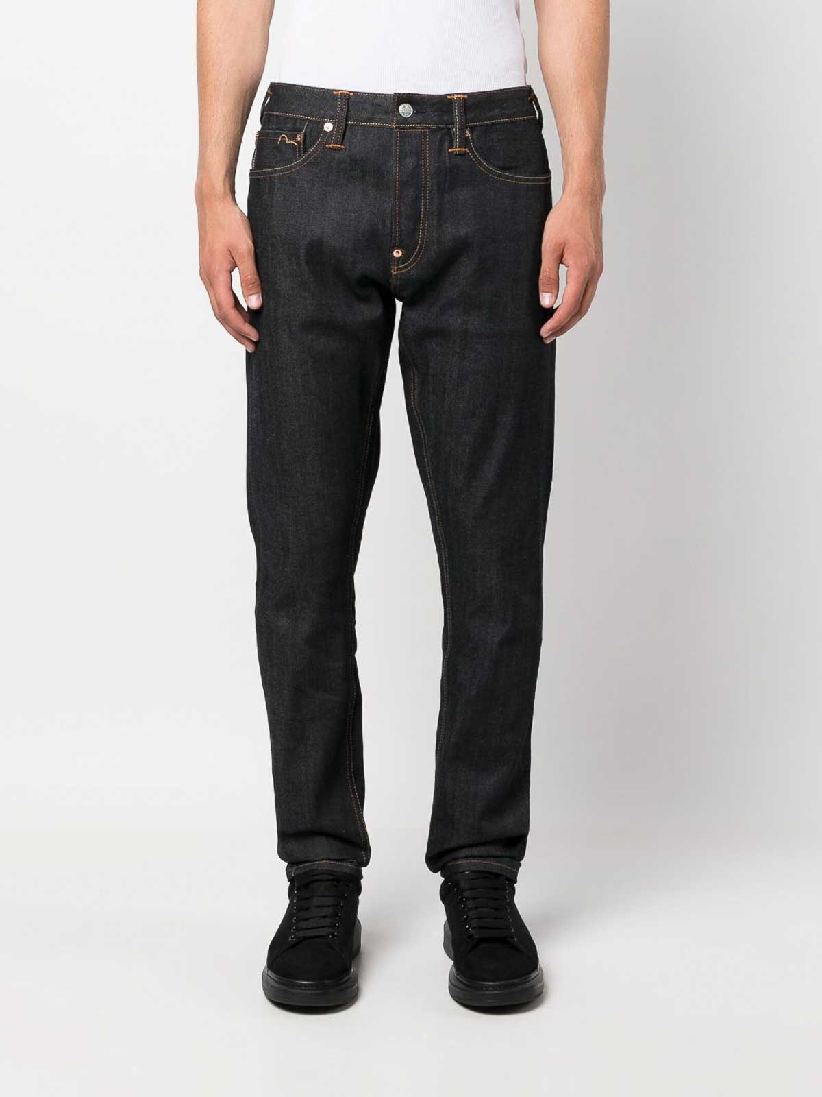 Evisu Printed denim jeans - Blue - Men | 2ESHTM3JE92117CSCINGRAW