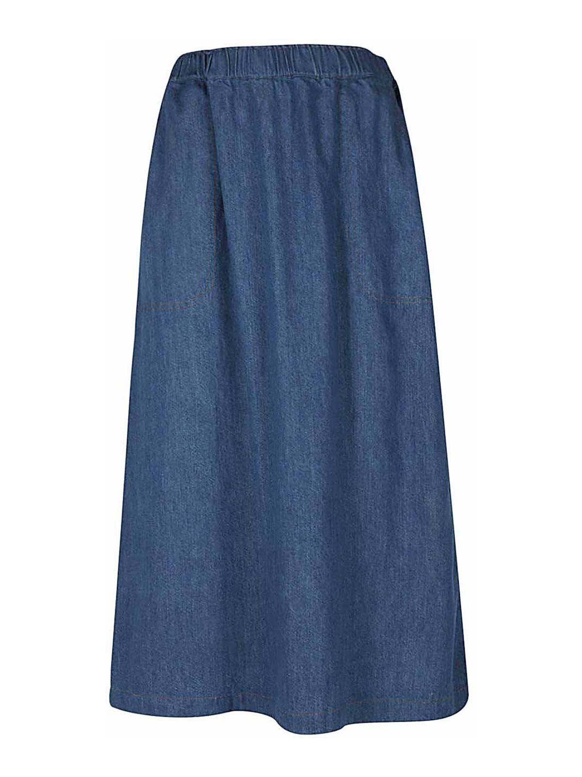 Shop Sarahwear Cotton Painter Skirt In Blue