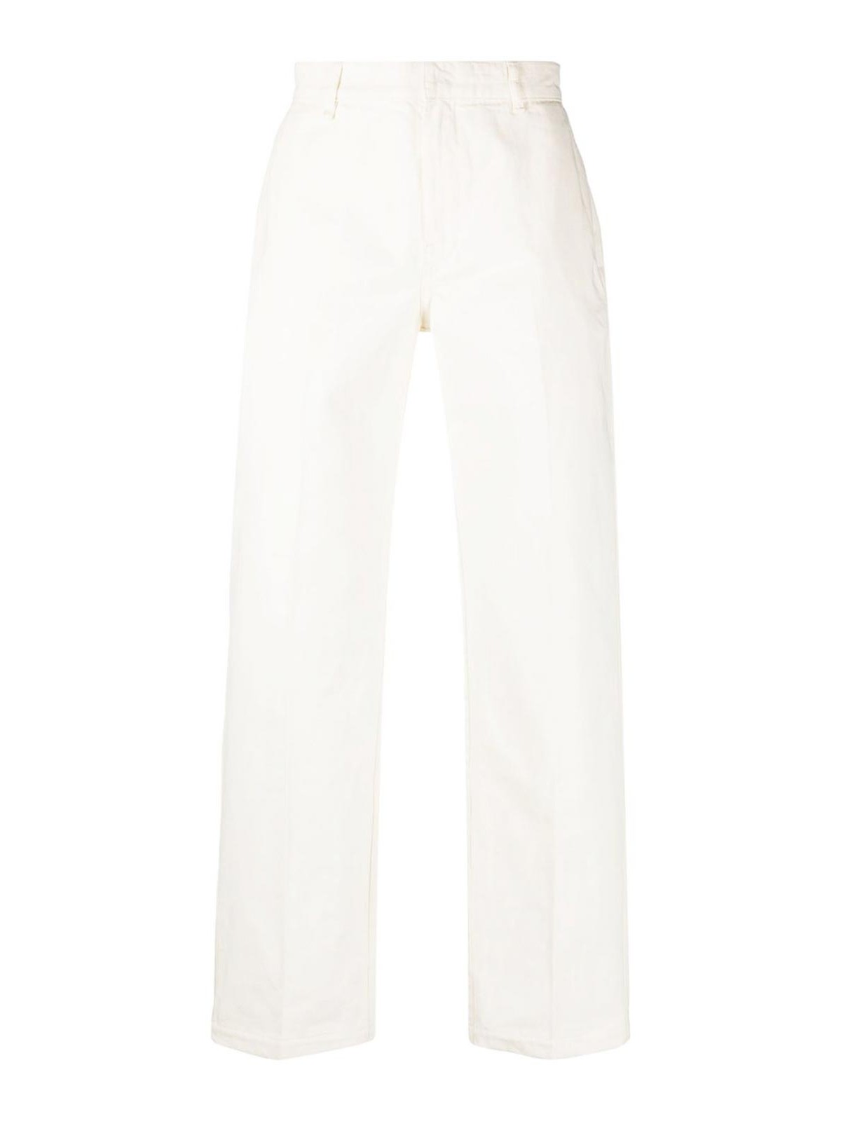 Shop Etudes Studio Cotton Trousers In White