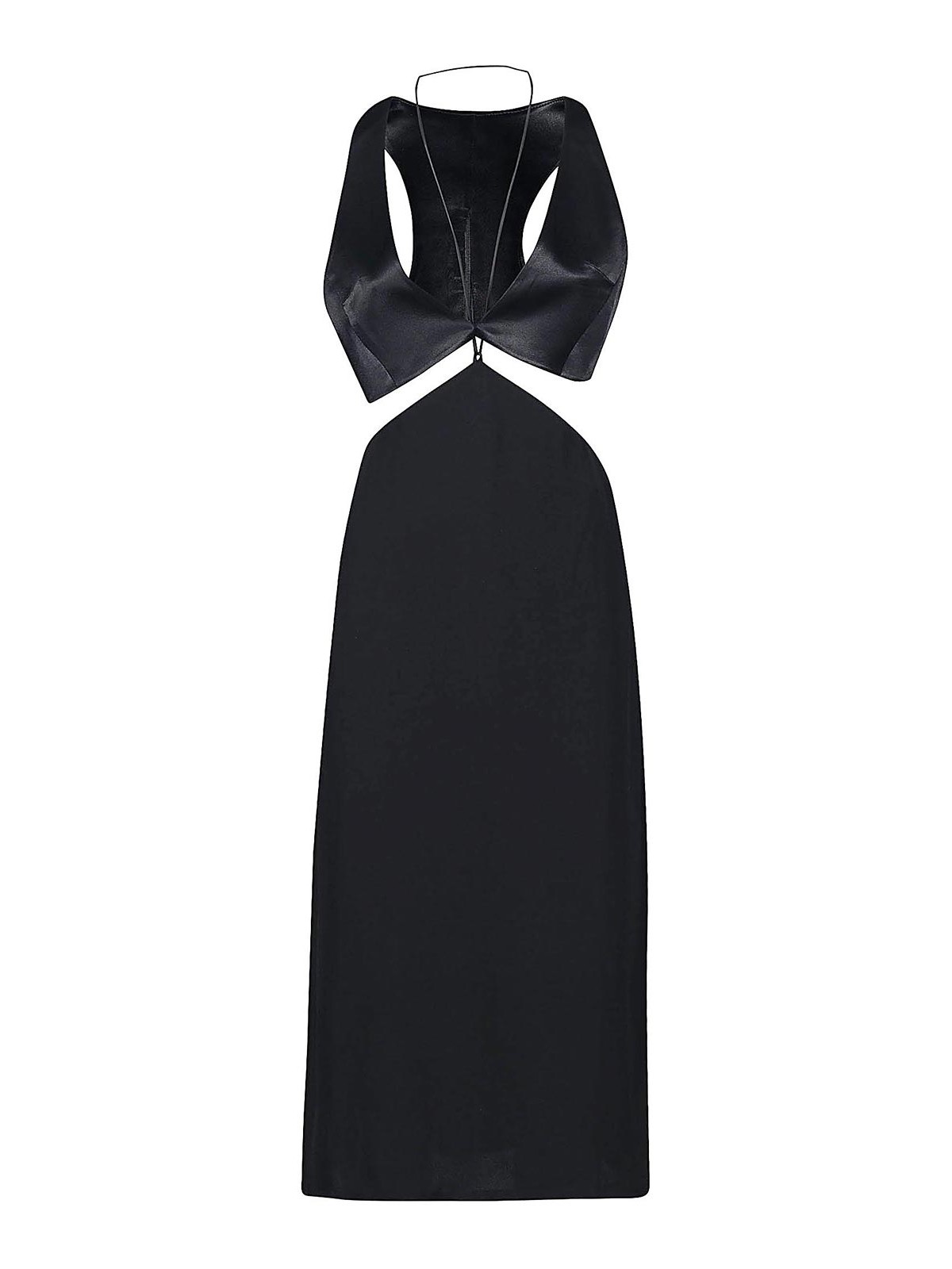 Sisters Cut-out Short Dress In Negro