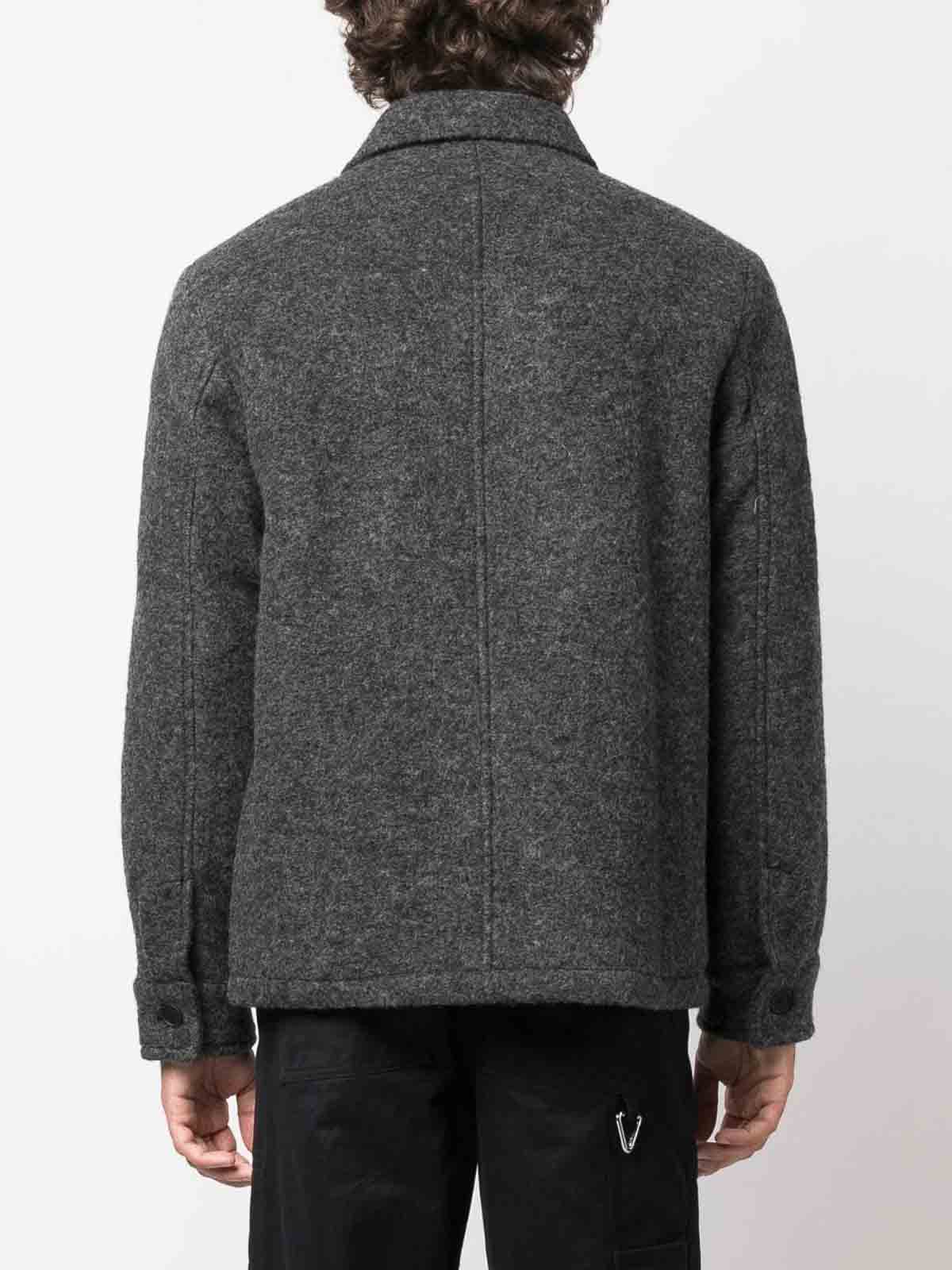 A.P.C. Emile wool jacket - Grey - Men|WVBCAH02713PLA | thebs.com