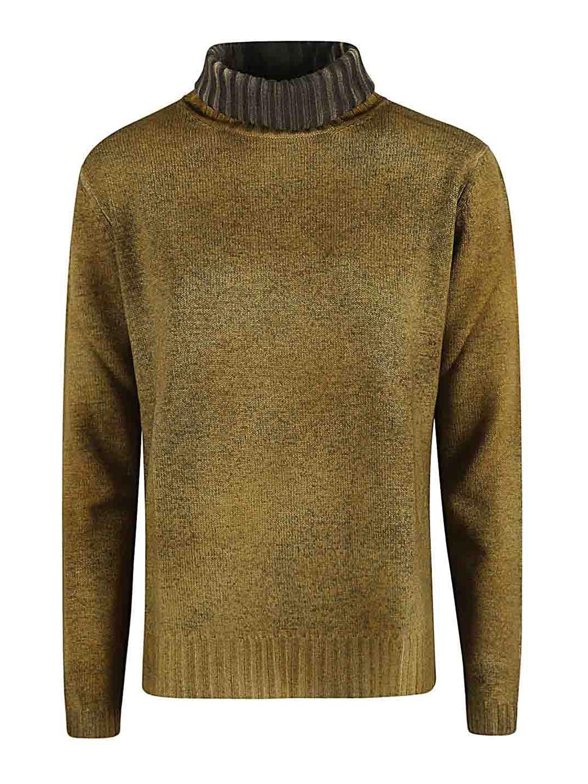 Alessandro Aste Wool And Cashmere Blend Turtleneck Jumper In Grey