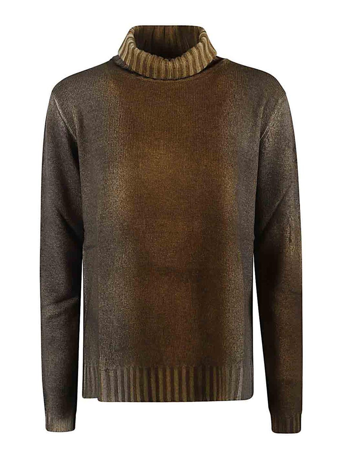 Alessandro Aste Wool And Cashmere Blend Turtleneck Sweater In Yellow
