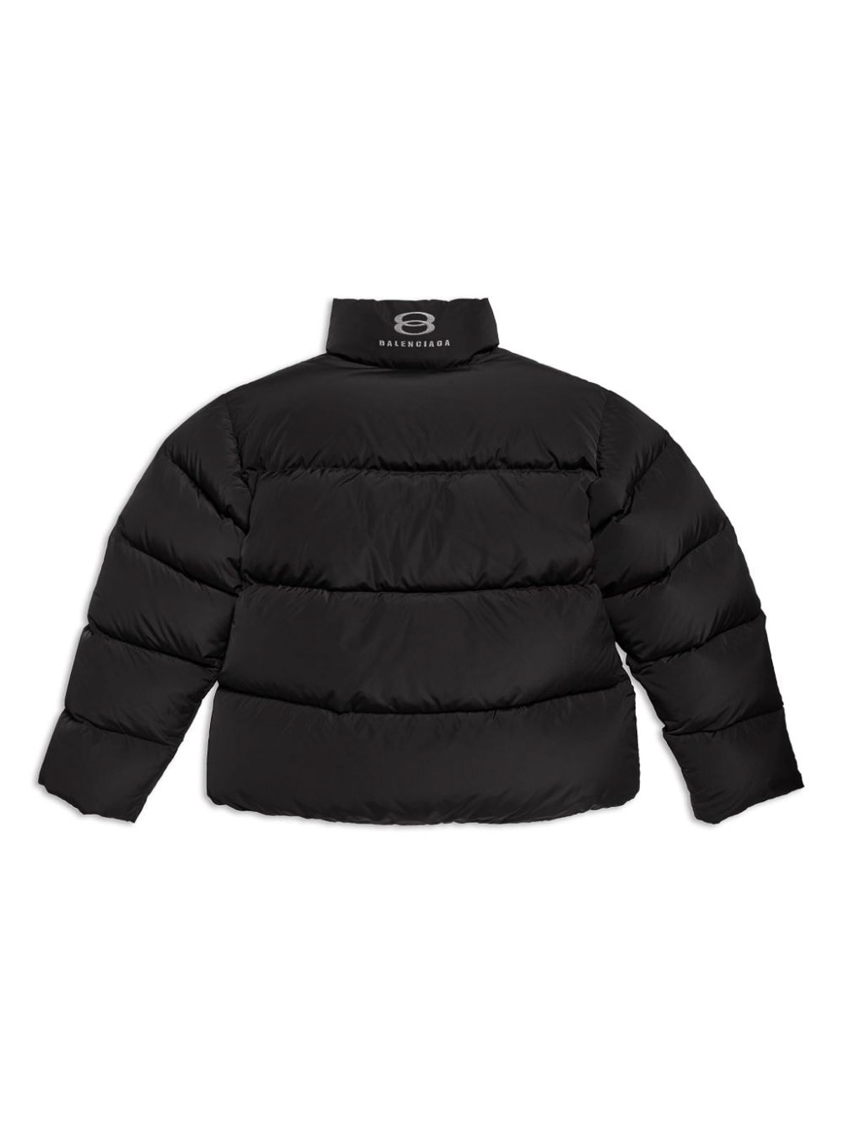 Shop Balenciaga Puffer Jacket In Black