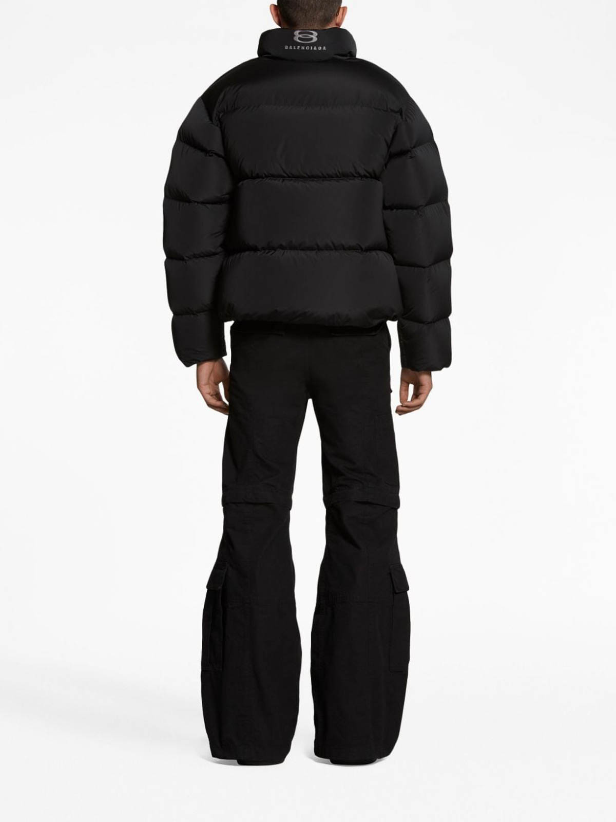 Shop Balenciaga Puffer Jacket In Black