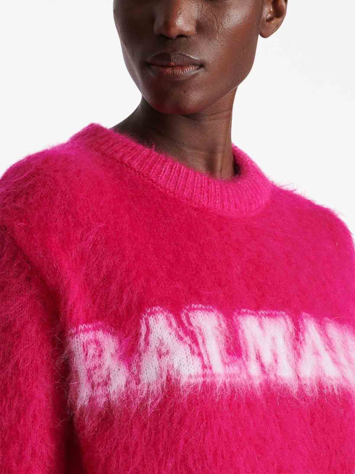 Shop Balmain Suéter Cuello Redondo - Multicolor