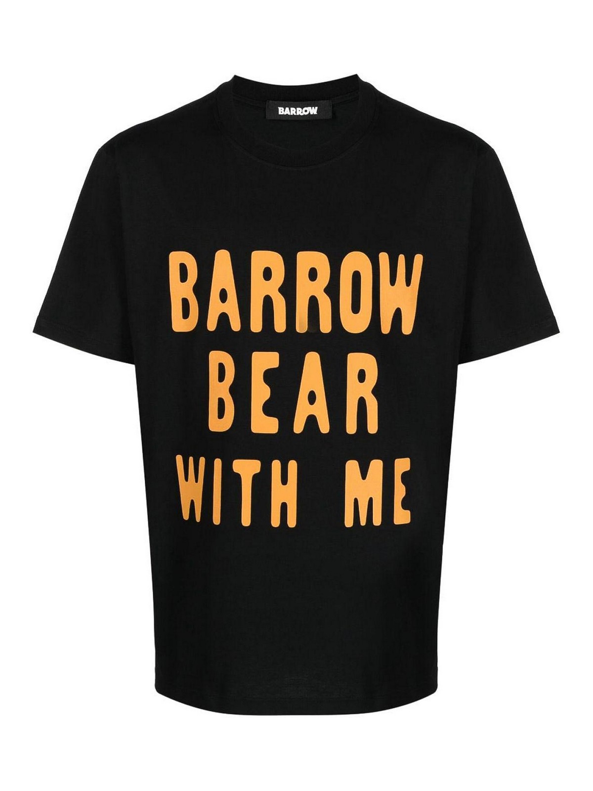 Barrow Bear Cotton T-shirt In Black