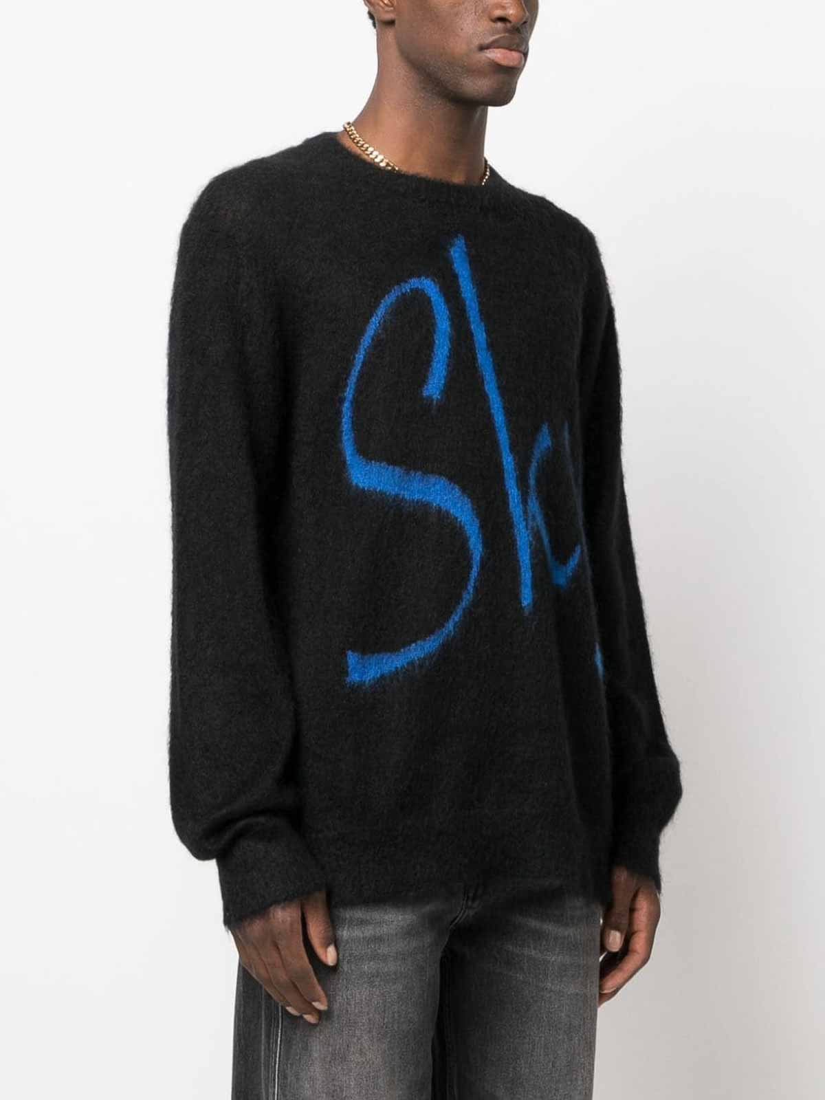 Shop Blue Sky Inn Logo Wool Blend Sweater In Black