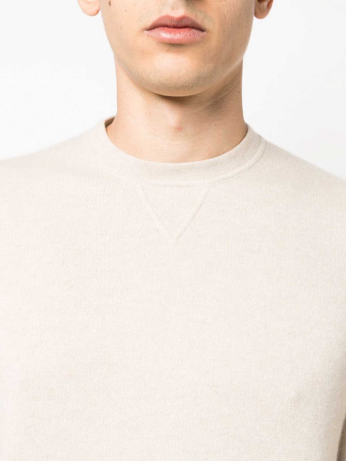 Shop Colombo Cashmere Crewneck Sweater In Beige