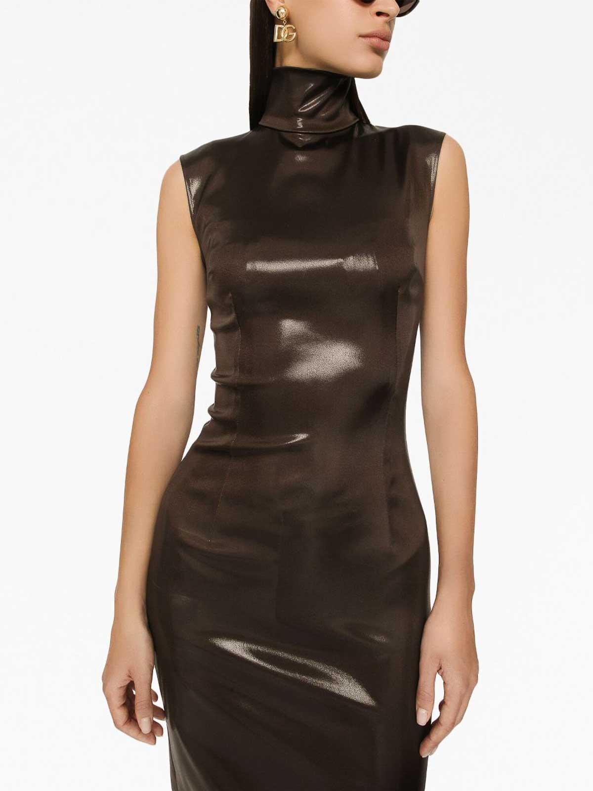 Dolce & Gabbana Satin midi dress