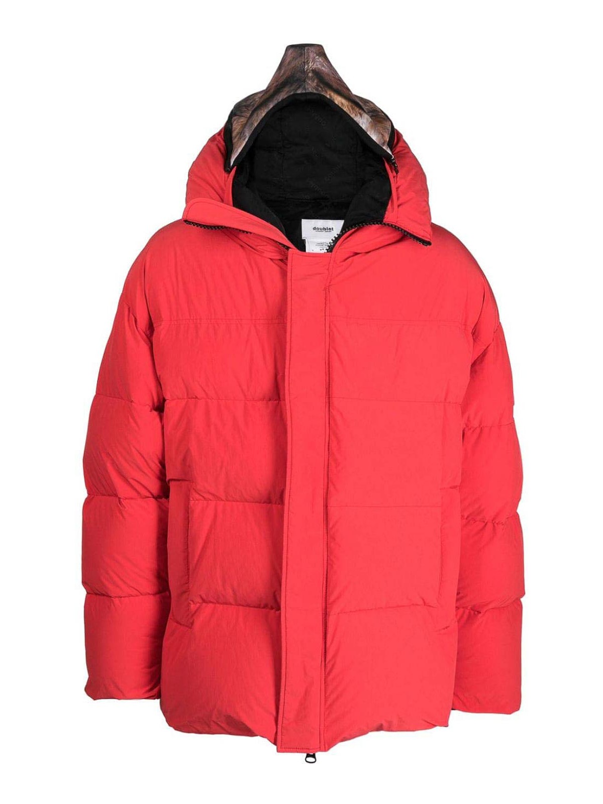 Shop Doublet Short Down Jacket In Red