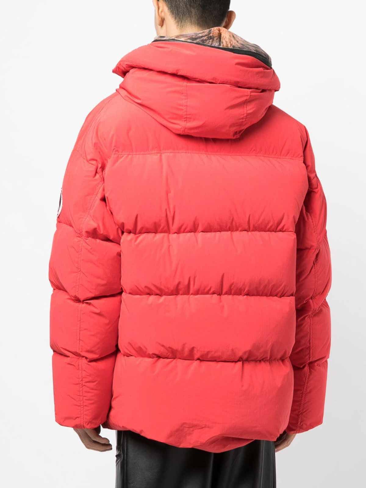 Shop Doublet Short Down Jacket In Red