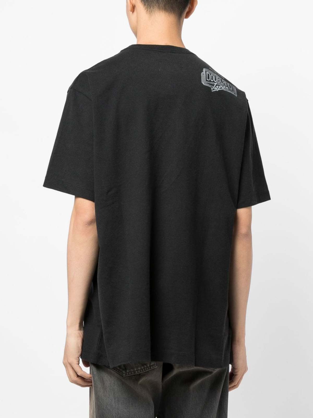 Doublet Printed cotton t-shirt - Black - Men|23AW35CS297JAPAN