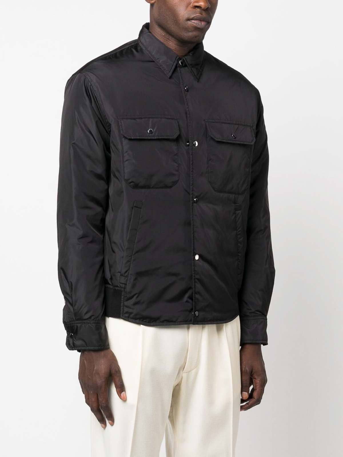 Emporio Armani Nylon shirt - Black - Men|6R1C641NQTZ0999