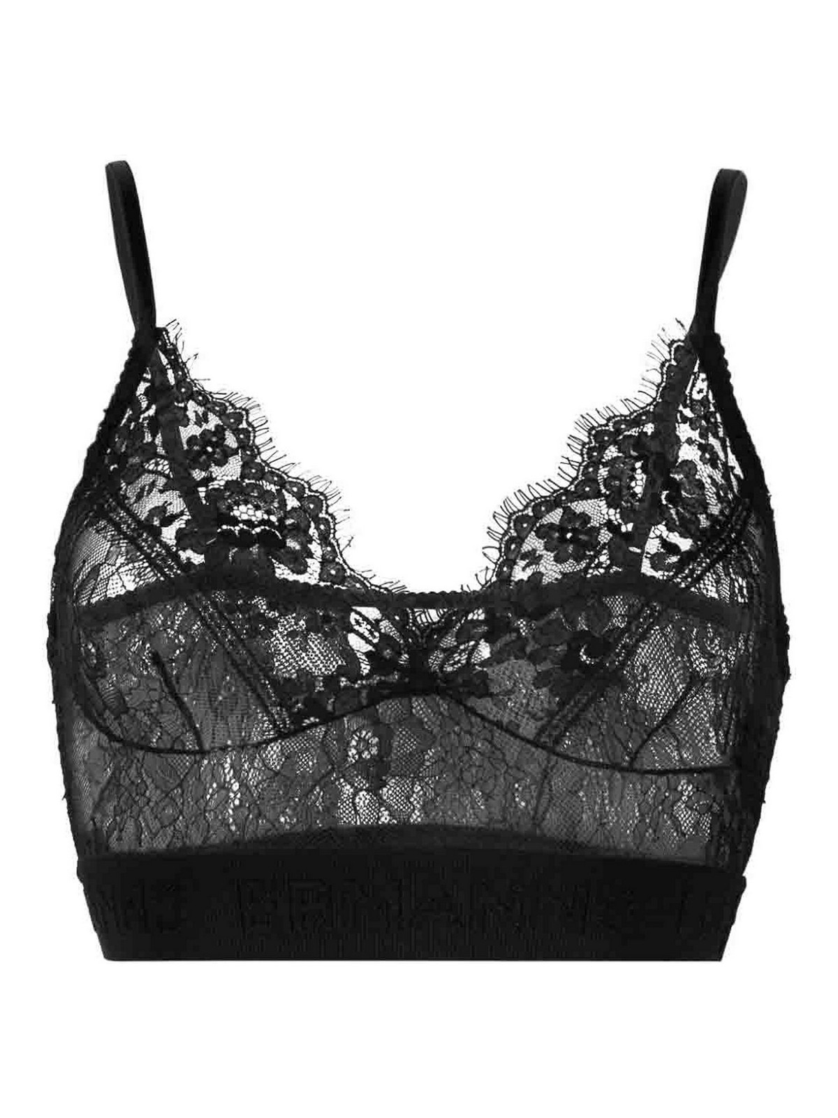 Ermanno Scervino Lace top - Black - Women|D43EL012ER0MF099