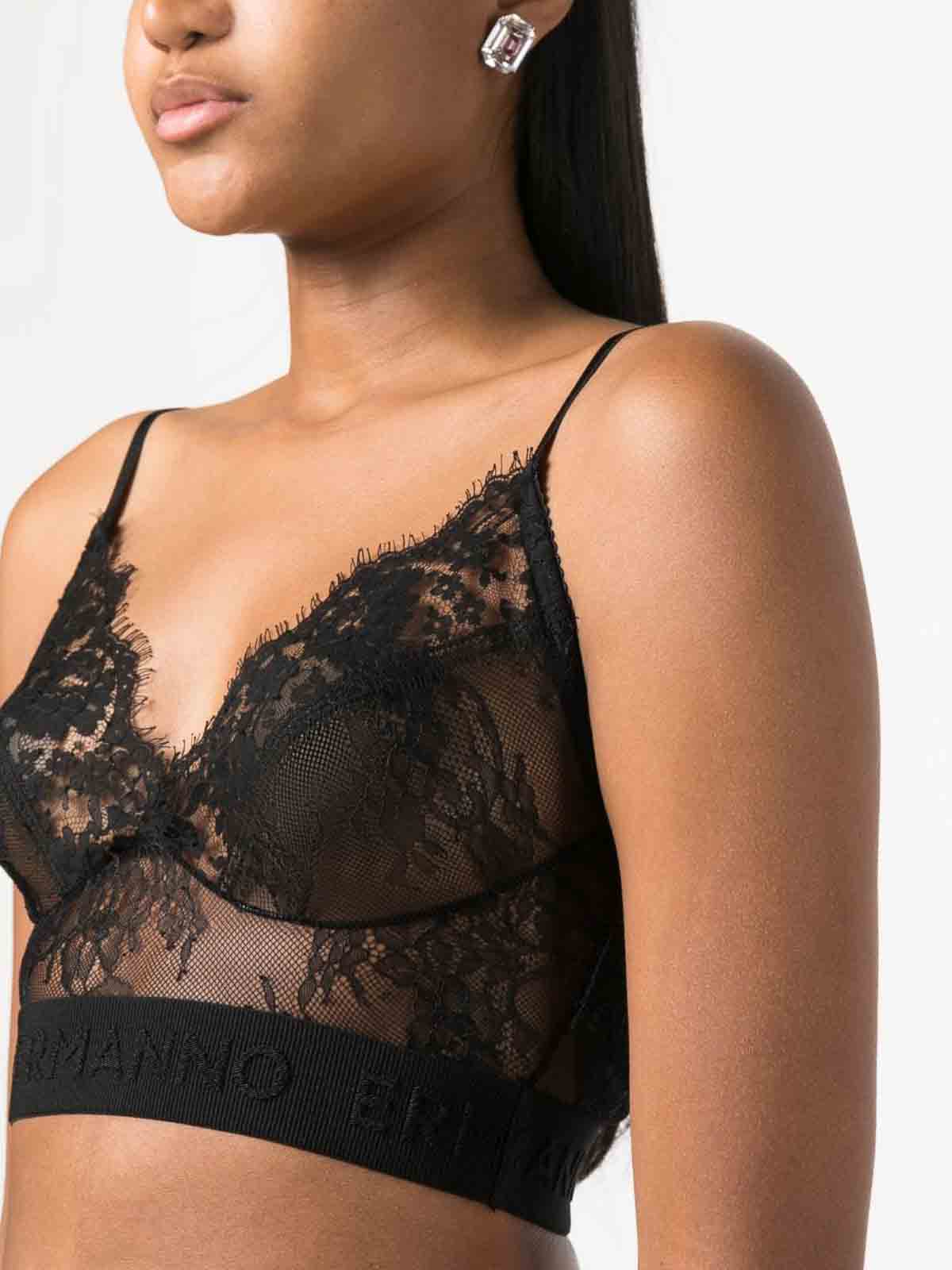 Ermanno Scervino Lace top - Black - Women|D43EL012ER0MF099