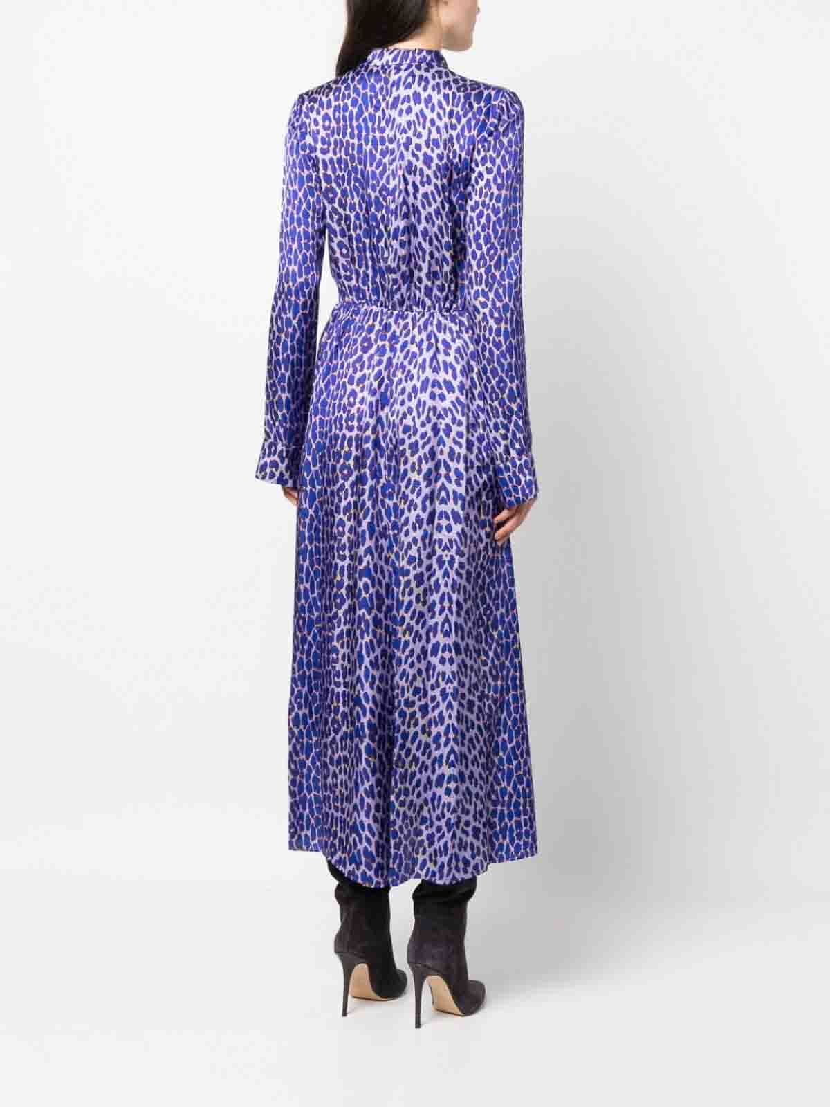 Forte Forte Animal print satin midi dress