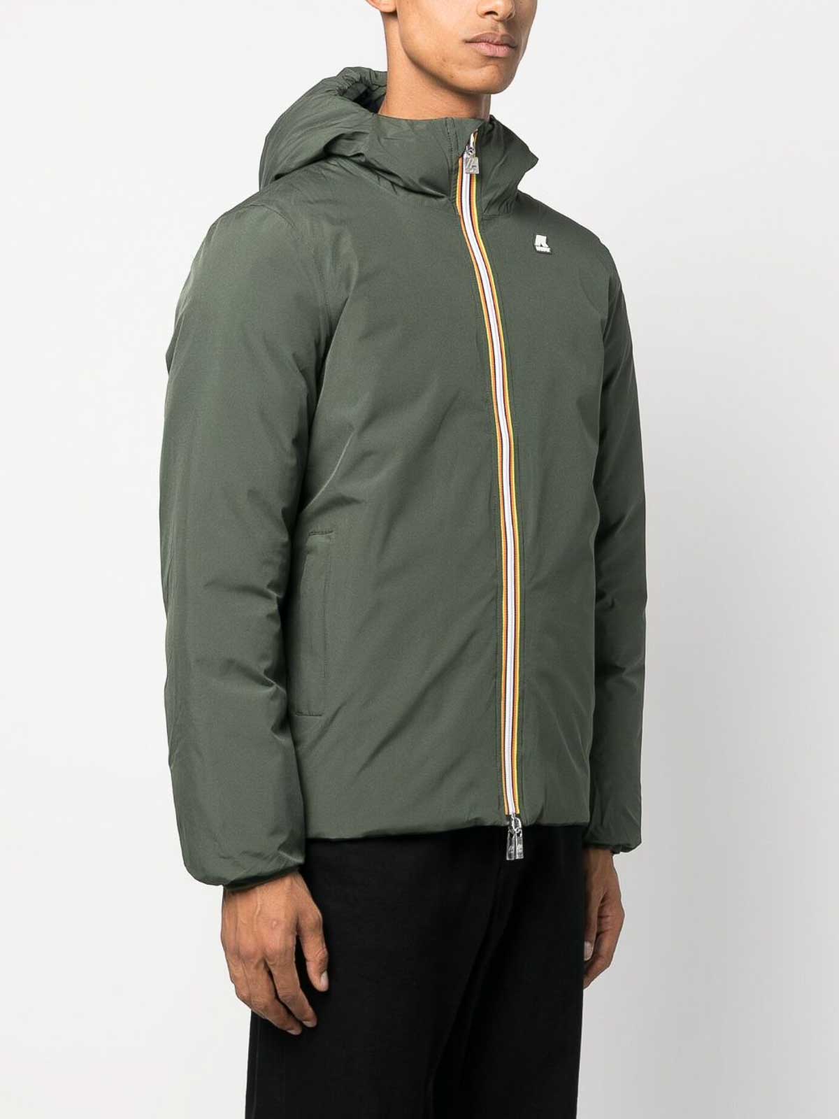 KWAY - Veste Jack Eco Stretch Thermo Duble Homme Green B/Blue Depth