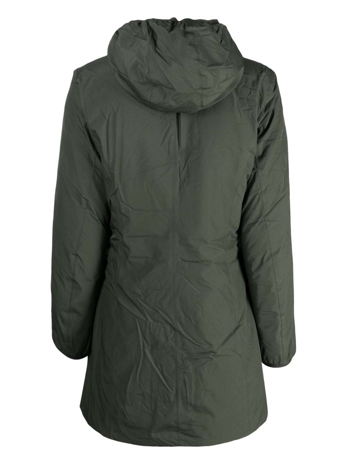 Shop K-way Denise Eco Stretch Thermo Double Jacket In Green