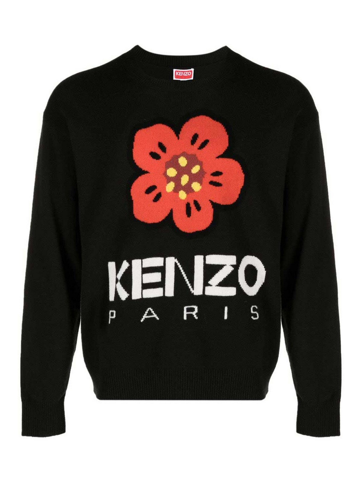 Shop Kenzo Suéter Cuello Redondo - Negro In Black