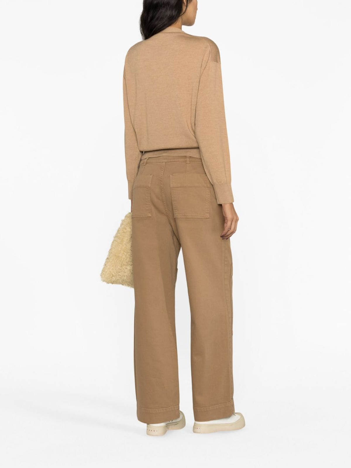 Kenzo Boke flower crest wool cardigan - Beige | FD52CA3833LB87