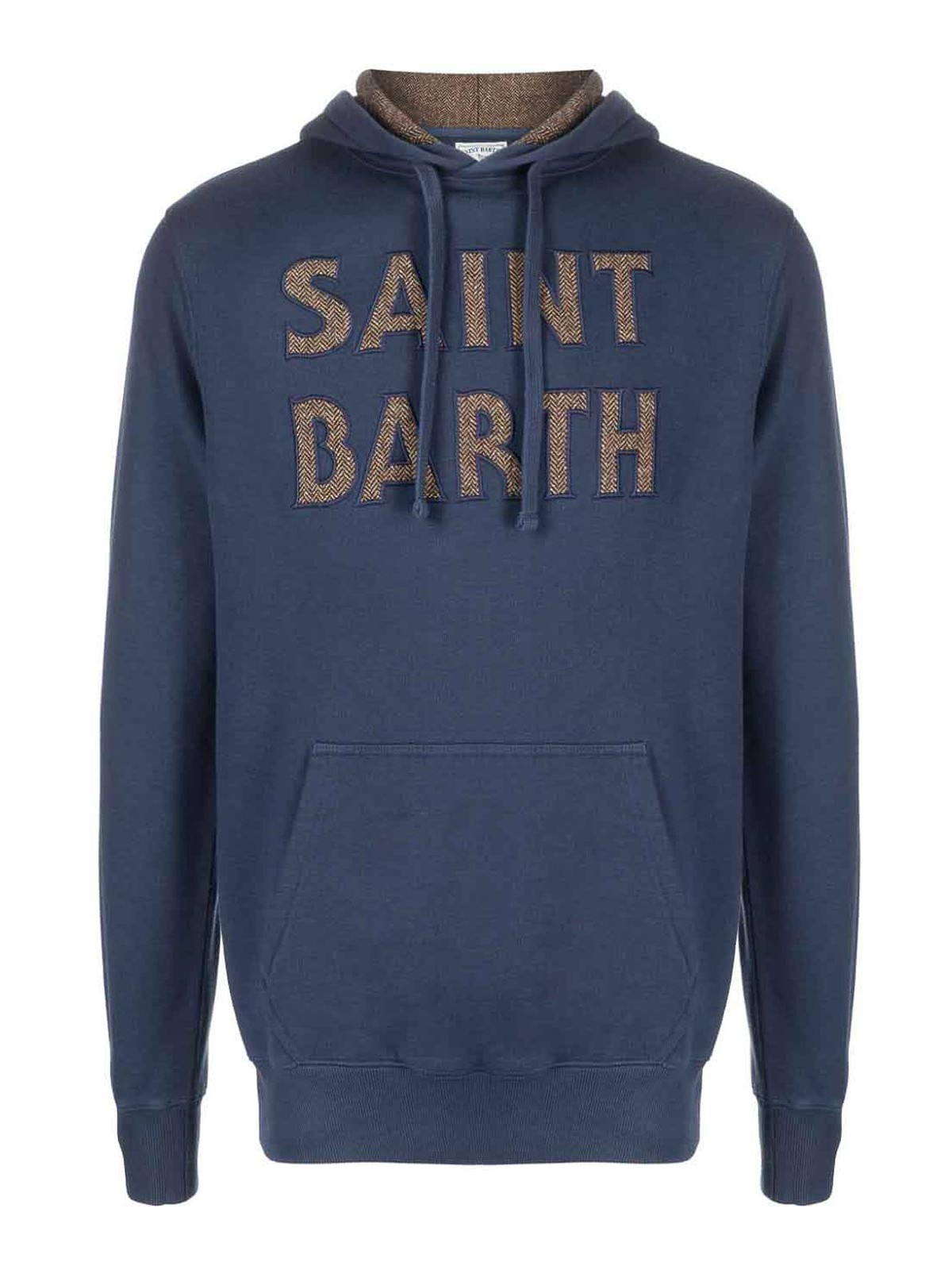 Mc2 Saint Barth Logo Hoodie In Blue