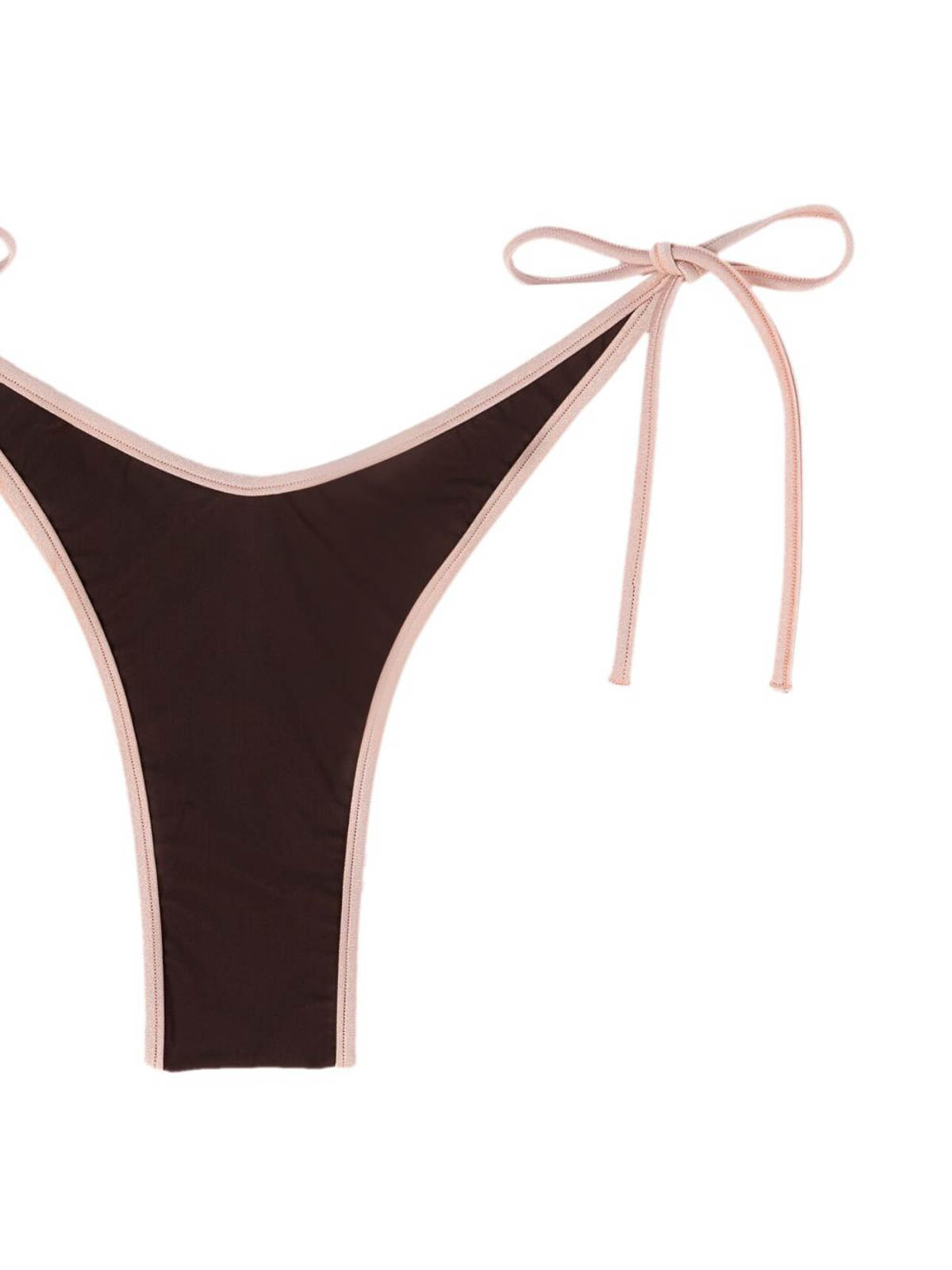 Shop Palm Angels V-line Bikini Bottom In Brown
