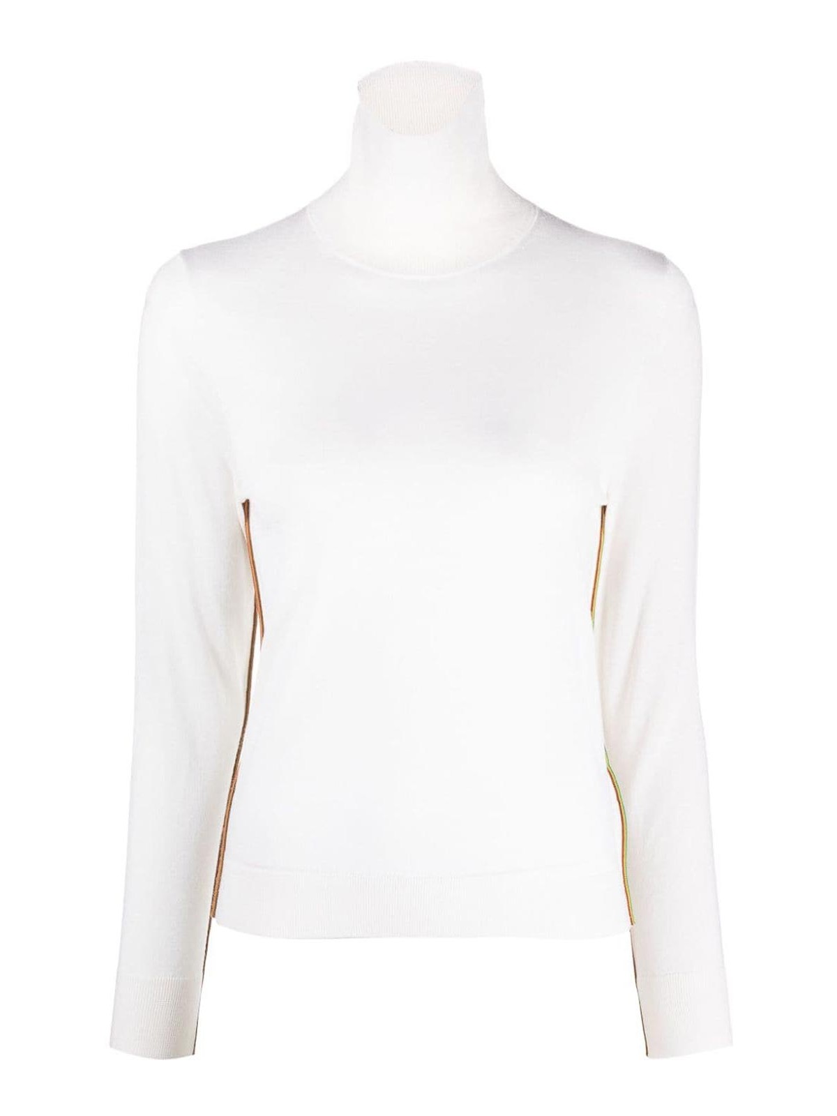 Maglione in lana con righe distintive