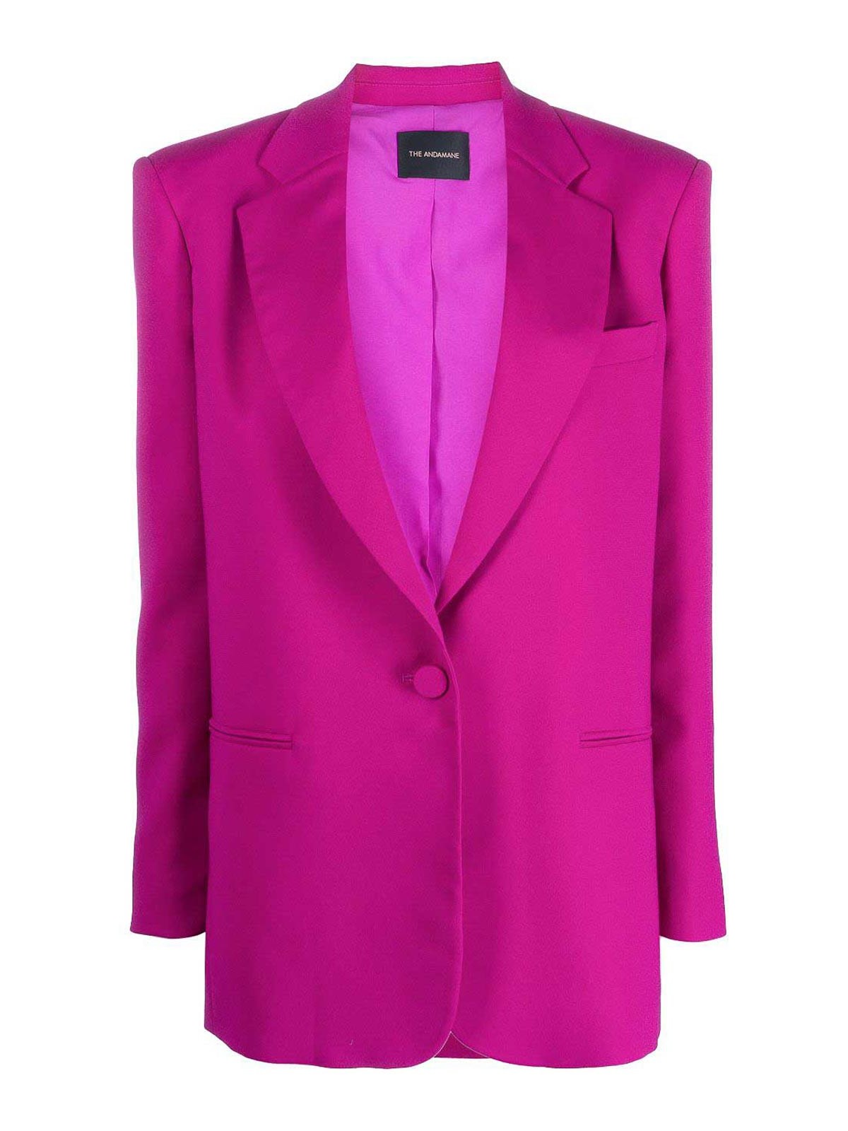 The Andamane Woman Blazer Fuchsia Size 6 Polyester In Multicolor